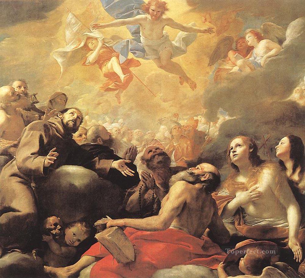 Christ In Glory Baroque Mattia Preti Oil Paintings